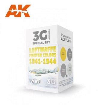 AK Interactive AK11720 - Luftwaffe Fighter Colors 1941-1944 SET 3G 4x17ml